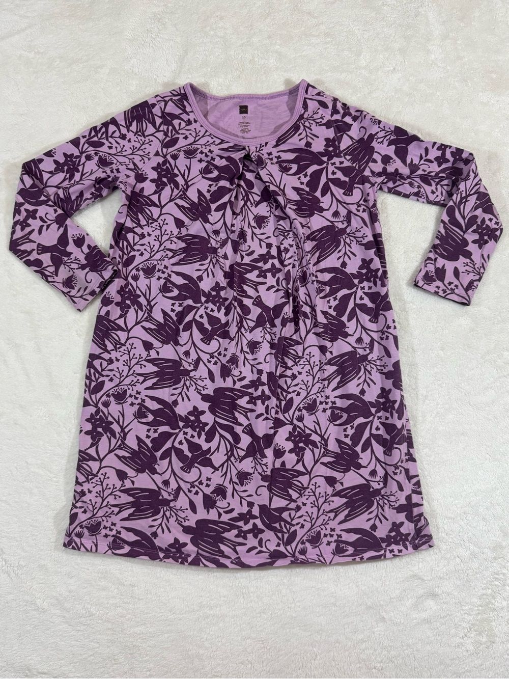 🌸 Tea Collection “Free As a Bird” Pleated Dress — Girls Size 10
